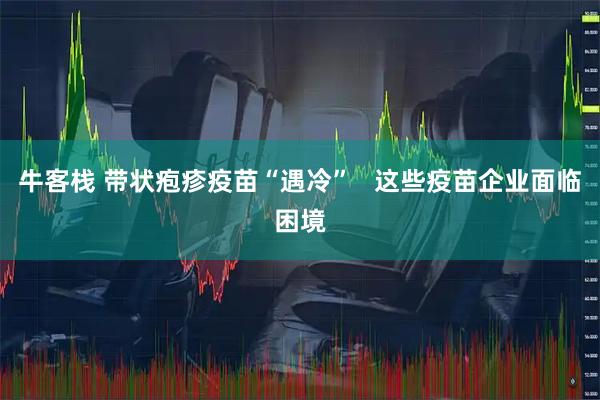 牛客栈 带状疱疹疫苗“遇冷”   这些疫苗企业面临困境
