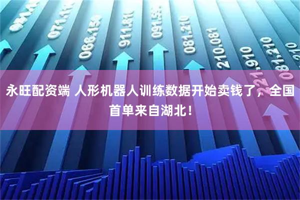 永旺配资端 人形机器人训练数据开始卖钱了，全国首单来自湖北！