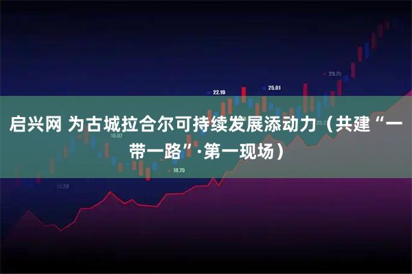 启兴网 为古城拉合尔可持续发展添动力（共建“一带一路”·第一现场）