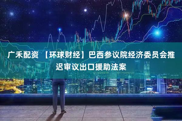 广禾配资 【环球财经】巴西参议院经济委员会推迟审议出口援助法案